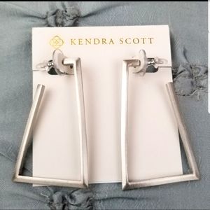 Silver, Kendra Scott, Easton, Hoop Earrings